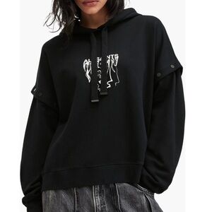AllSaints Black Hoodie size Small